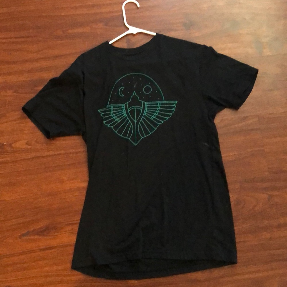 Large designed shirt.